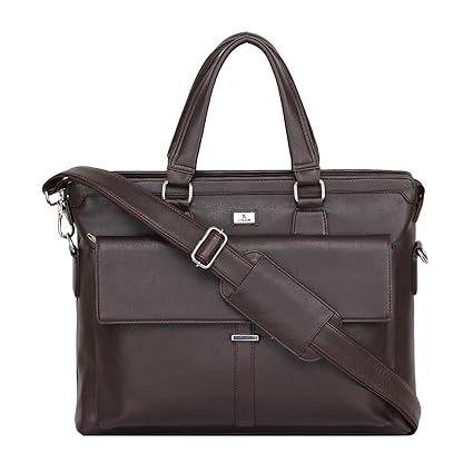 K London Leatherite Handmade Brown Women Bag Cross Over Shoulder Messenger Bag Office Bag (1806_BRN)