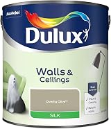 Dulux Walls & Ceilings Silk Emulsion Paint Overtly Olive 2.5 Litres view 2
