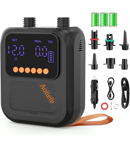 Sup Pompe À Air Électrique Portable 12 V - Gonfleur À Air Rapide Avec