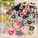Lanjue 200 Pcs Small Candy Color Hair Bands Elastic Hair Ties view 5