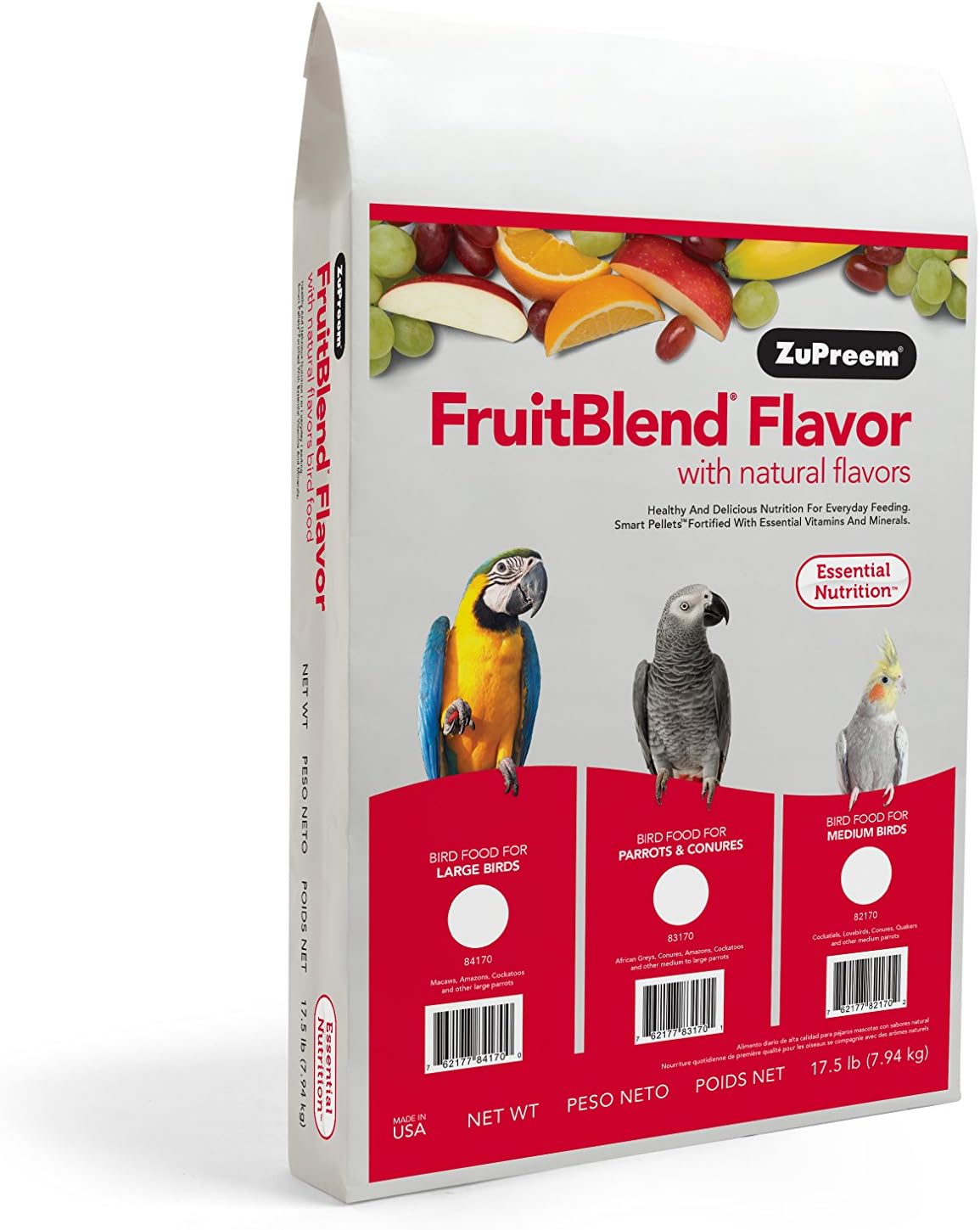 ZuPreem AvianMaintenance FruitBlend Bird Diet for Large