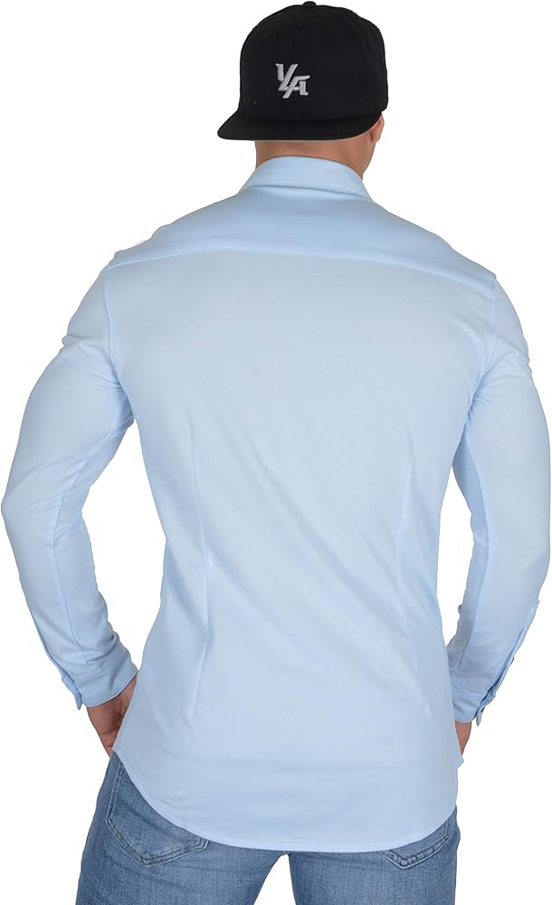 athletic slim fit dress shirt