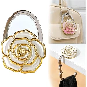 Dukaka New Foldable Purse Hook for Table - Portable Bag Holder, Purse Charms, Purse Hook for Table, Folding Handbag Hanger,Ba