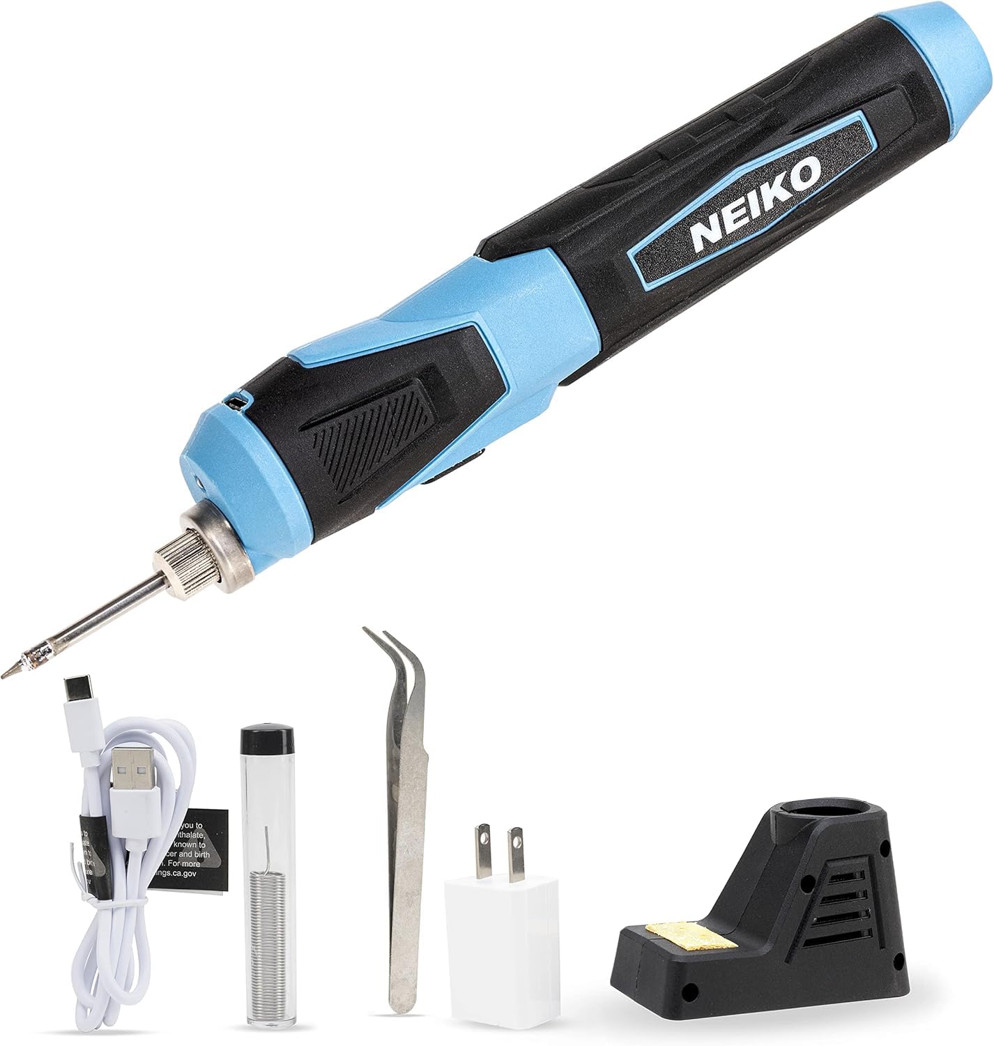 Photo 1 of NEIKO 40421A Wireless Soldering Kit, Mini USB Rechargeable Solder Iron Pen, Rapid Heat 356-750°F (180-400°C) Electrical Soldering Kit, LED, 4V Lithium-Ion Battery, Cordless Soldering Iron Kit