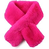 Yvnehcn Women Fur Collar Scarf Winter Faux Fur Scarves for Women Cold Weather Lady Neck Warmer
