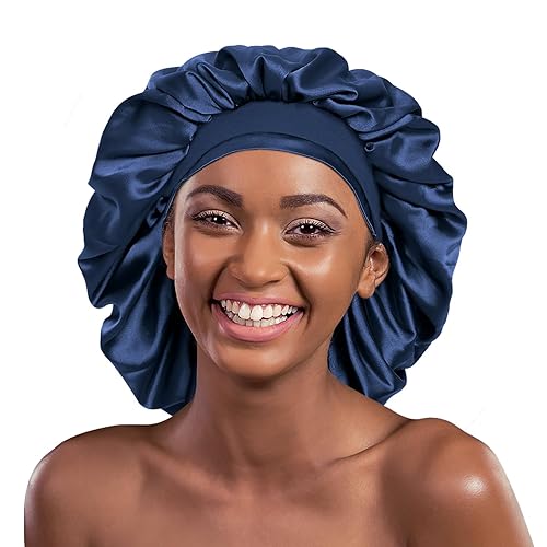 Satin Bonnet Sleep Cap Silk Hair Wrap for Sleeping Curly Hair in