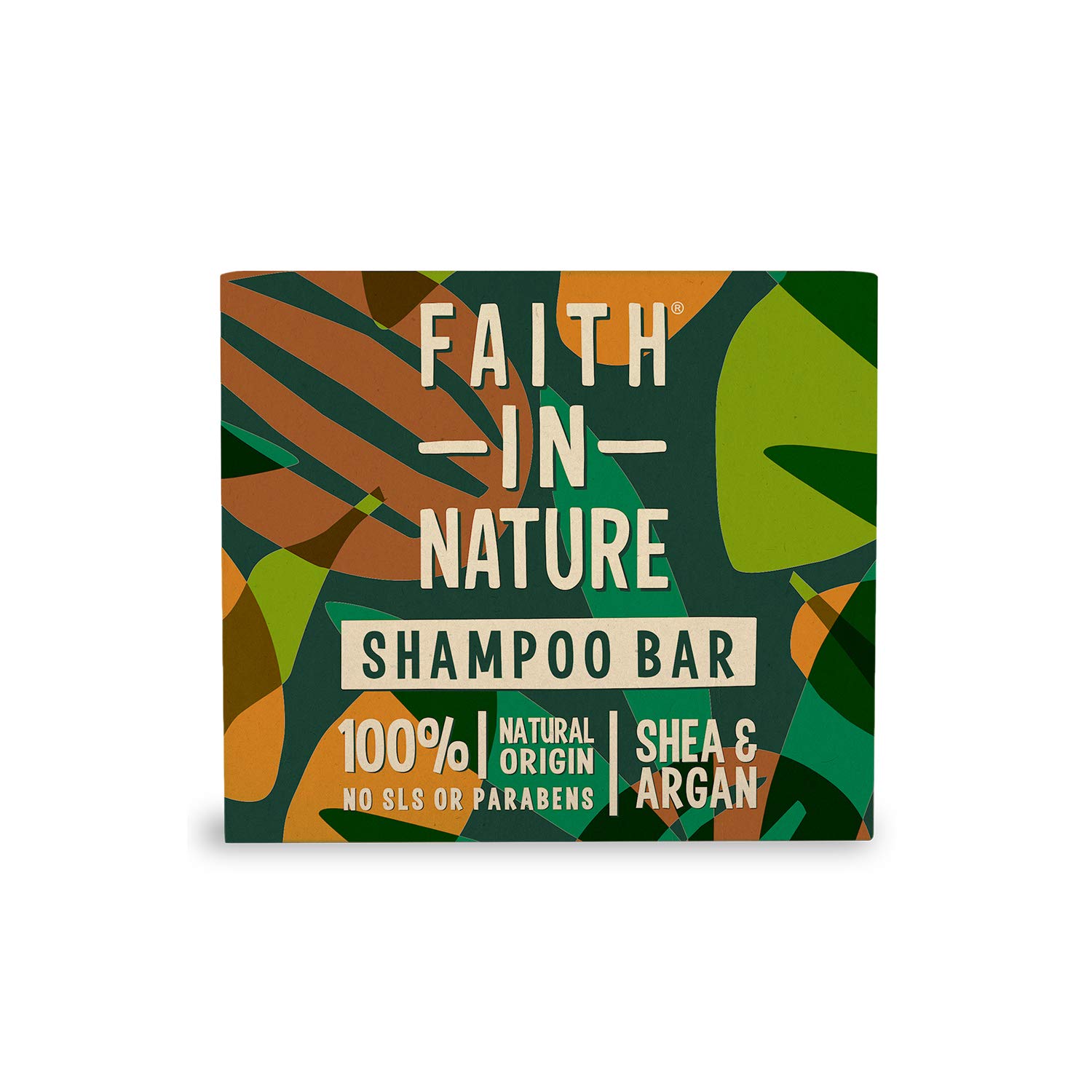 Faith In Nature Natural Shea and Argan Shampoo Bar, Nourishing, Vegan and Cruelty Free, No SLS or Parabens, For Dry to Very Dry Hair, 85 g