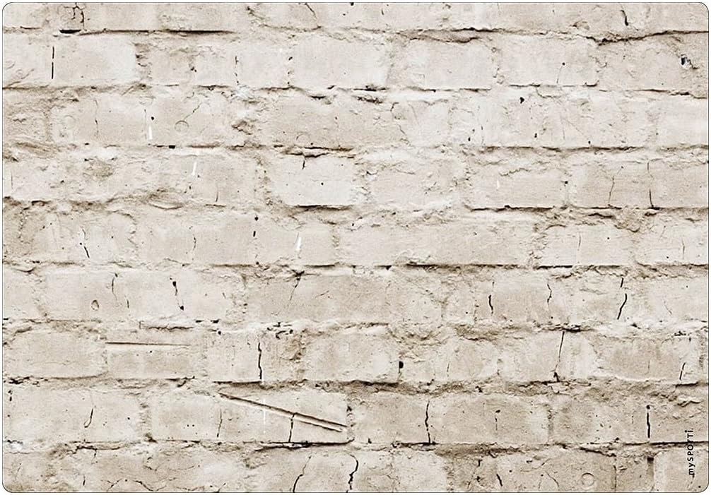 mySPOTTI Cooker Splashback Protector Aluminium with Masonry Wall Stone Theme
