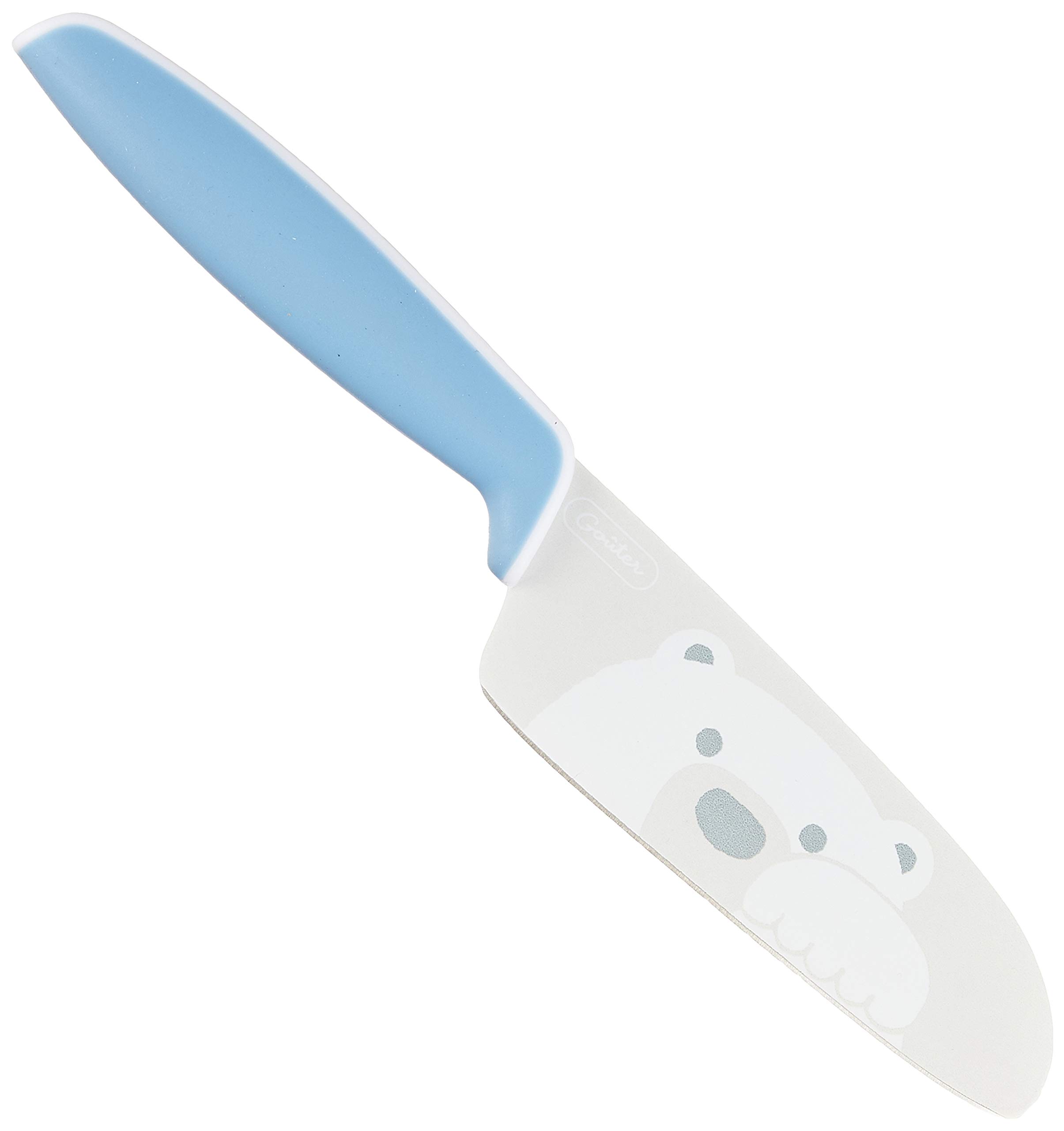 富士カトラリー 子供向け包丁 グーテ 子供用包丁(両刃) FC-792 ブルー (白くま) 235mm AGC0103商品画像
