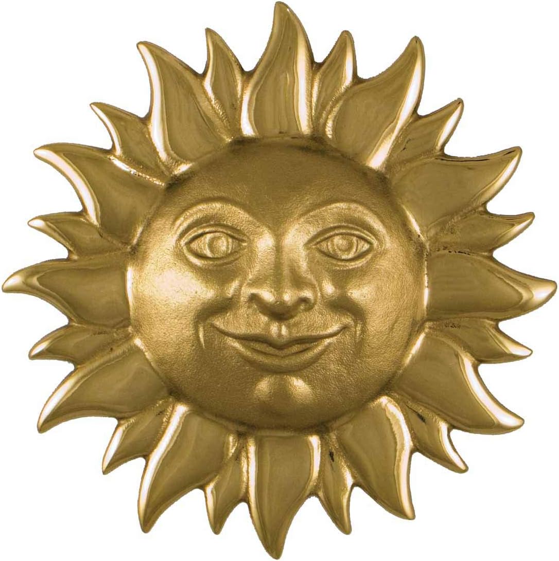 Sunface Door Knocker In Brass - MH2011 - Beach Style - Entry