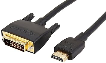 AmazonBasics HDMI Input to DVI Output (Not VGA) Adapter Cable, 3 Feet,Black