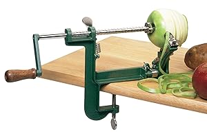 Fox Run 5761 Apple Peeling Machine with Clamp-On Base, Corer and Slicer, Stainless Steel