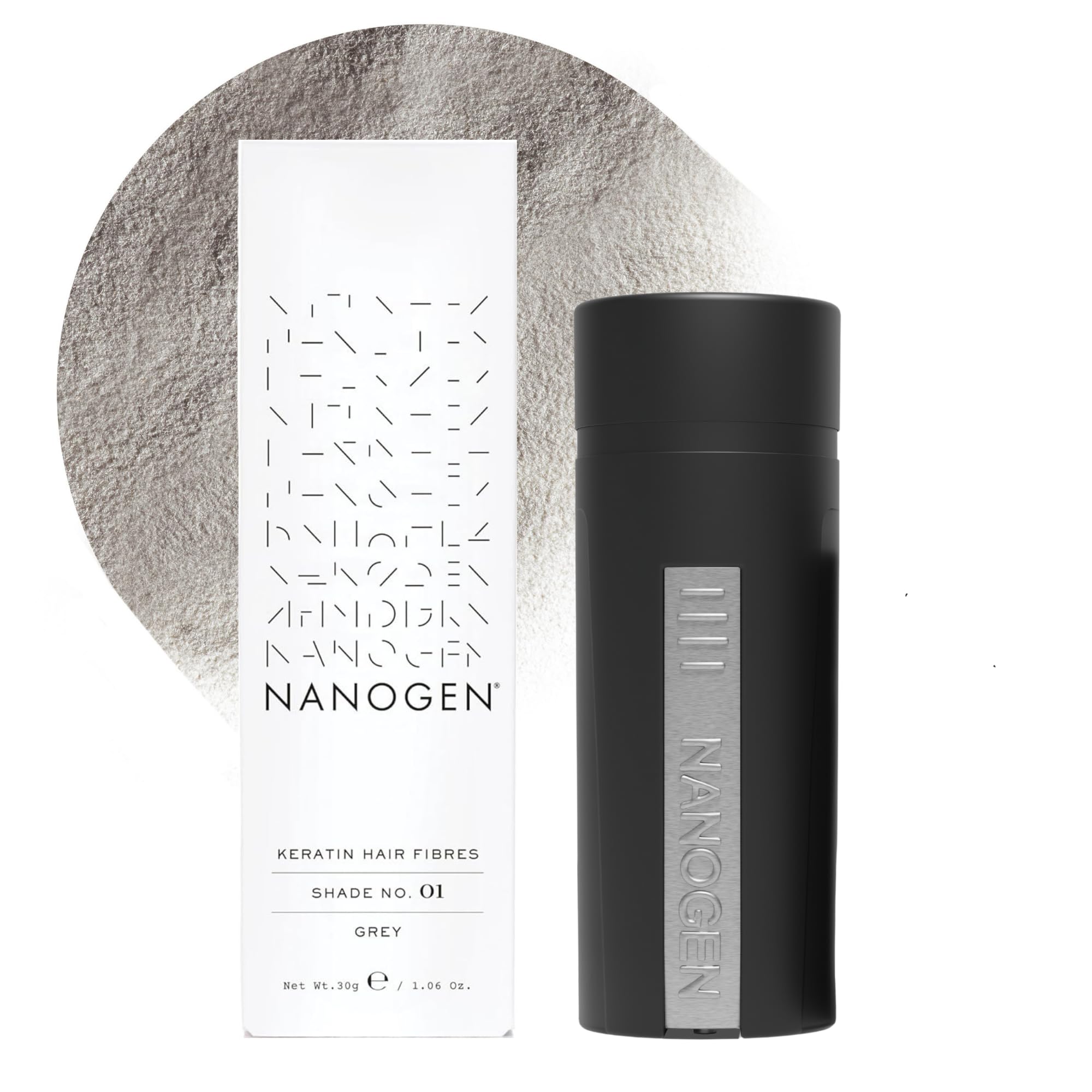 Nanogen Hair Fibres, 30 g Grey