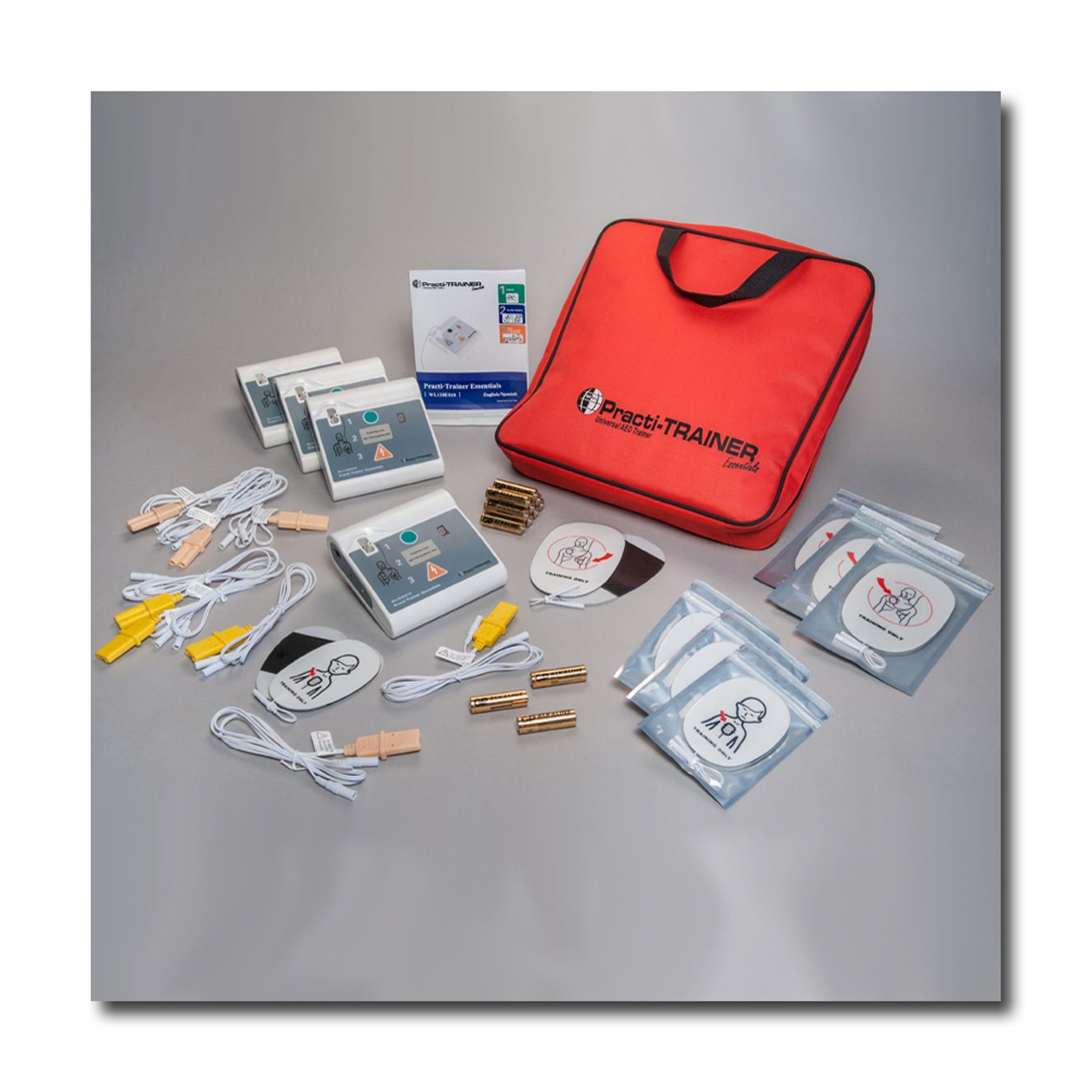 Pack of 4 AED PractiTrainer Essentials CPR defibrillator Training