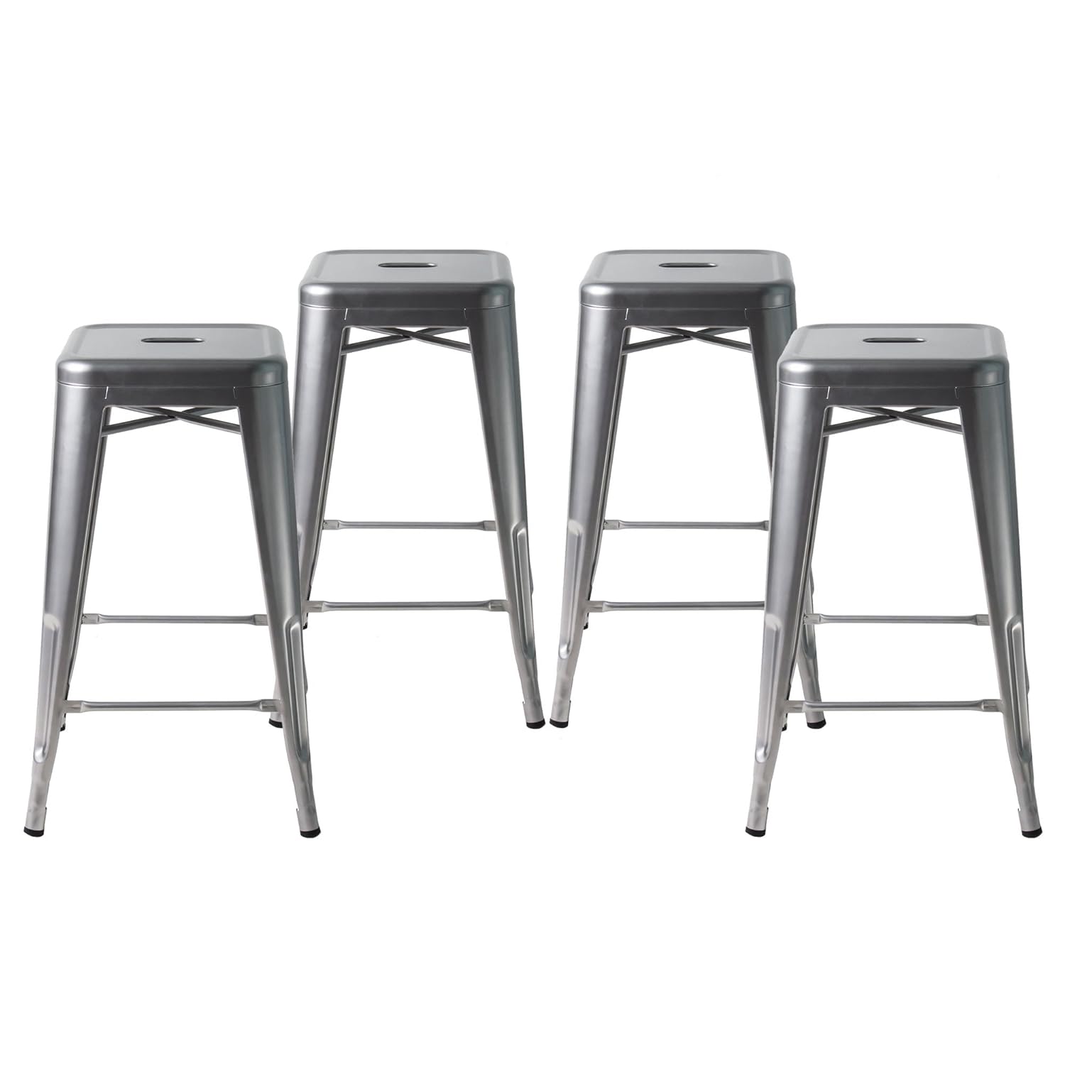 Best Stackable Bar Stool Set Of 4 Wood