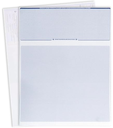 Scheck Paper ANSI X9 Compliant Check Paper VersaCheck Secure Blank Personal Check ...