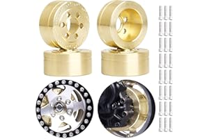 HobbyPark RC Crawler Brass Wheel Weight Block fit 1.9/2.2 inch Beadlock Wheel Rims for Traxxas TRX4 TRX6 Axial SCX10 II III Redcat Gen7 Gen8 (73.5g/each-4pcs)