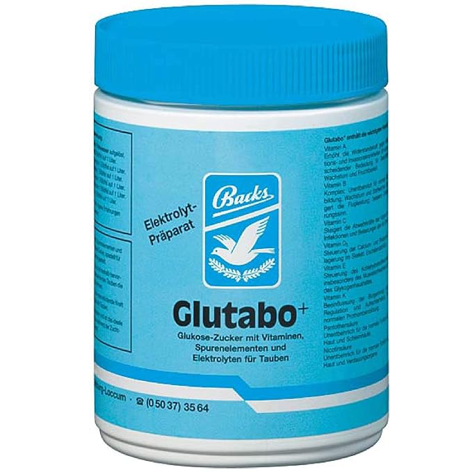 Backs Glutabo mit Elektrolyten 500g - Glukosezucker, Vitaminen, Spurenelementen und Elektrolyten