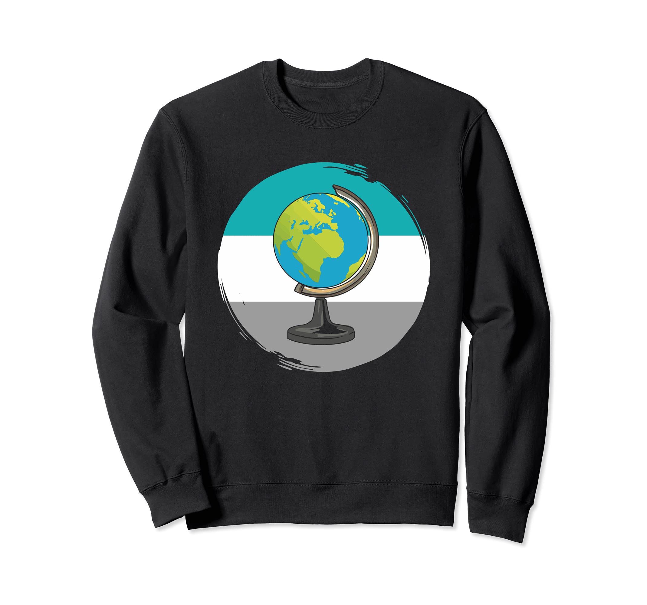 Tabletop Desk Globe Illustration For A Geography Teacher Sweatshirt