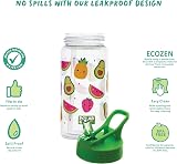 Polar Gear Kids Water Bottle 400ml with Straw Leakproof Green Fruit view 4