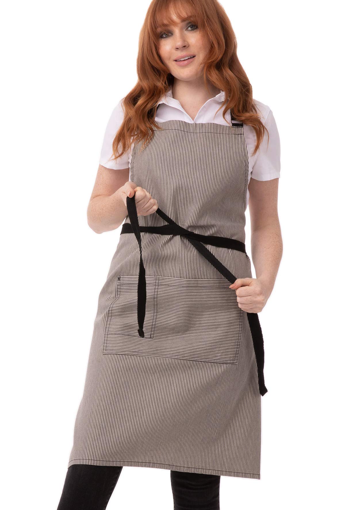 Chef Works Portland, Black-Bib Apron, One Size