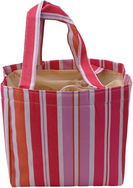 SOURBAN Bolsa de almuerzo a rayas Oxford Ropa Organizador de almuerzo