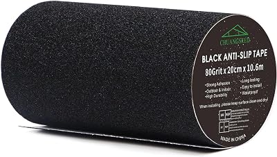Heavy Duty Black Anti Slip Tape 8x35Ft High Traction 20cmx10.6m