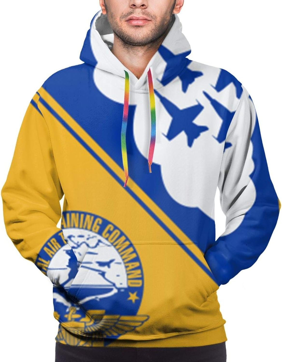MQTJJTMN Us Navy Blue Angels Mens Boys Hoodie Hooded Zipper