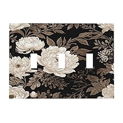 Xuejiaku Light Switch Cover Plate Black Gold