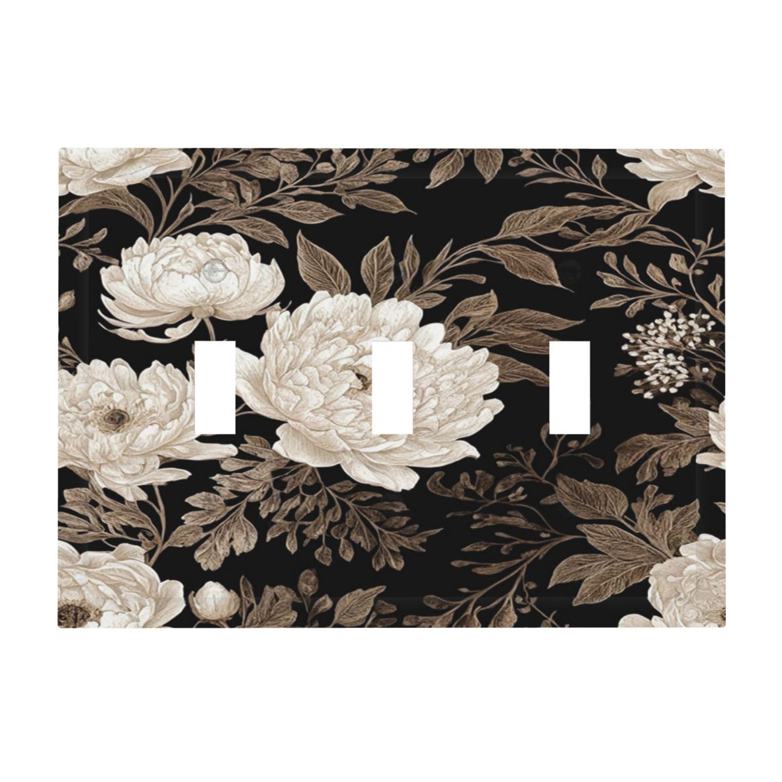 Xuejiaku Light Switch Cover Plate Black Gold