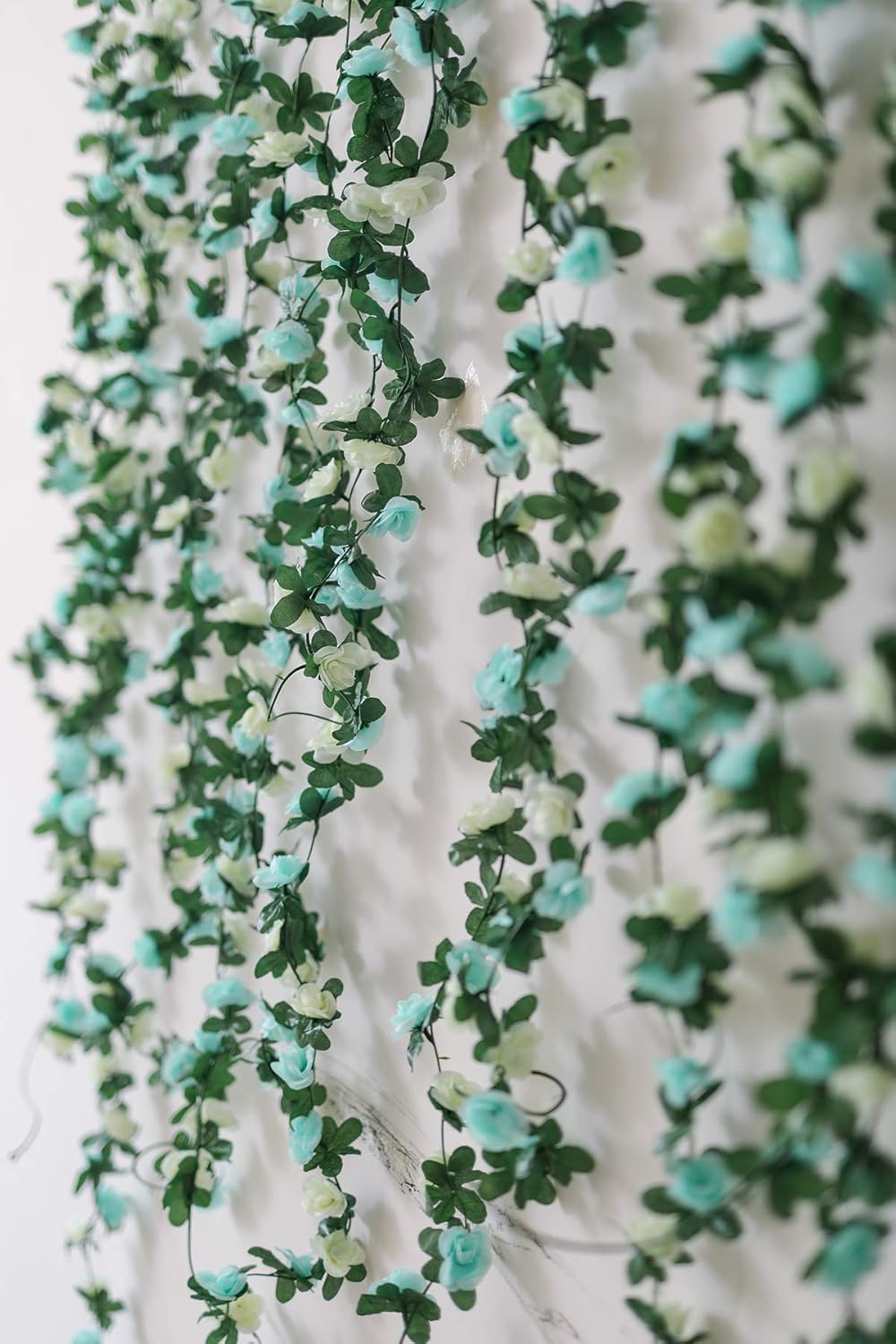 Buy Party Joy Flower Garland Fake Rose Vine Artificial Flowers Hanging Rose Ivy Hanging Baskets Wedding Arch Garden Background Decor Online At Low Prices In India Amazon In