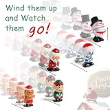VEYLIN 8 Pack Christmas Wind Up Toys Kids Stocking Stuffers Party Bag Fillers view 4