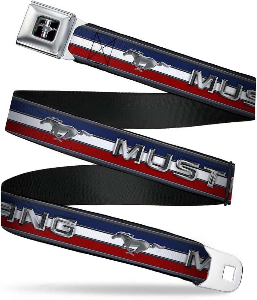 Buckle-Down Seatbelt Belt Mustang Regular: Clothing