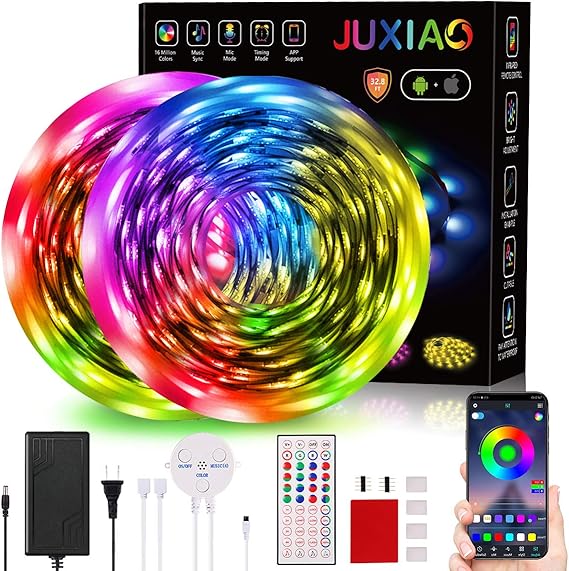 10M/32.8 ft LED Light Strip JUXIAO Led Music Sync Color Changing LED