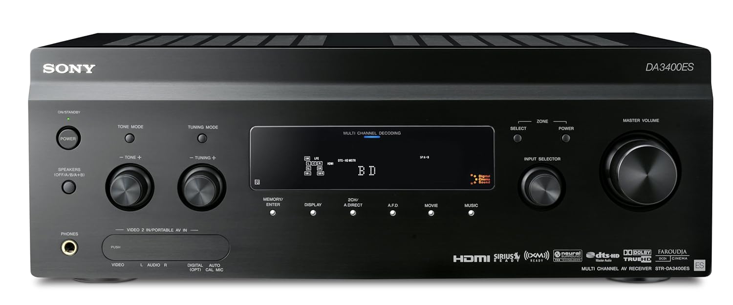 Sony STR-DA3400ES 7.1 Channel AV Receiver (Discontinued by Manufacturer)