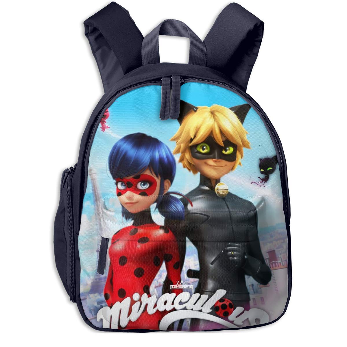 Heavy Duty Kid Backpack Tales Of Ladybug Cat Noir Marinette And Adrien Student Bookbag For Boys Teen Back To School Trendy Rucksack For Everyday