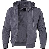 Facitisu Flannel Hoodies for Men Sherpa Lined Heavy Fleece Plaid Jacket Mens Coats Plus Size Big Tall