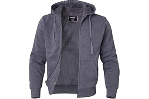 Facitisu Flannel Hoodies for Men Sherpa Lined Heavy Fleece Plaid Jacket Mens Coats Plus Size Big Tall