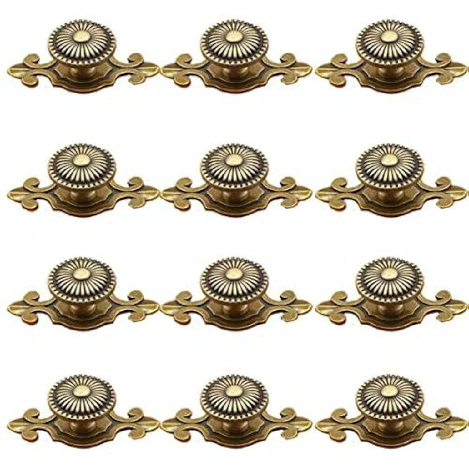 gold dresser knobs amazon CSKB Golden Brass Antique Vintage Retro Drawer Cabinet Metal with Backplates 12 PCS,Mushroom Shape Pulls Handle Knob for sale | Katy, TX one sleeve sequin dress
