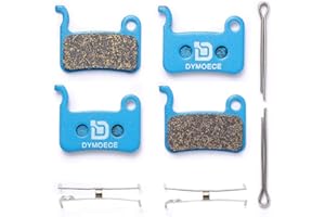 Dymoece 2 Pairs Bicycle Disc Brake Pads Compatible with Shimano Deore XT XTR LX SLX Hone Alfine Saint Disc Brake(Resin,Semi-Metallic,Sintered Metal)