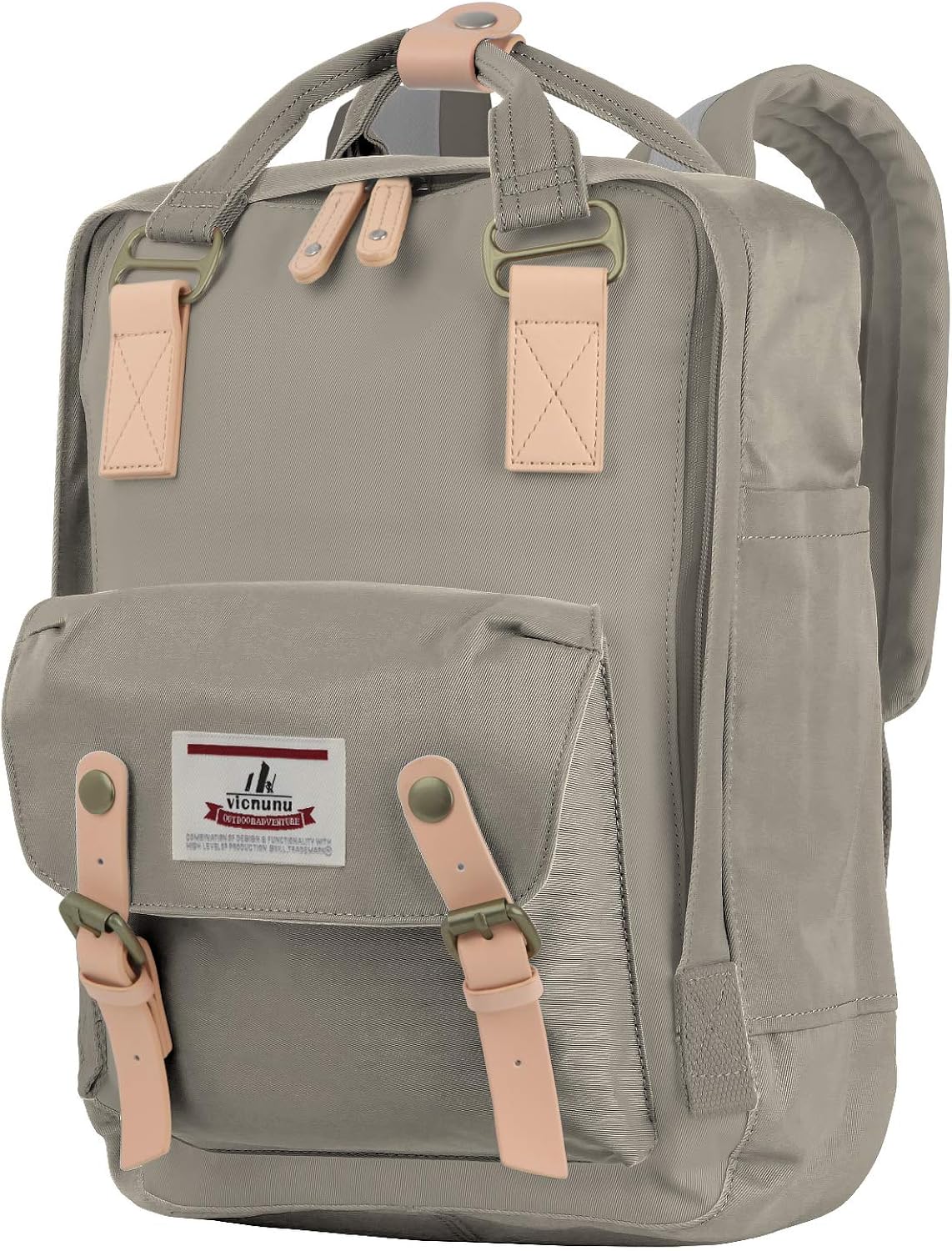 vicnunu Backpack 14" Waterproof Laptop Backpack for College & Student 15" Vintage Travel Backpacks for Women & Men