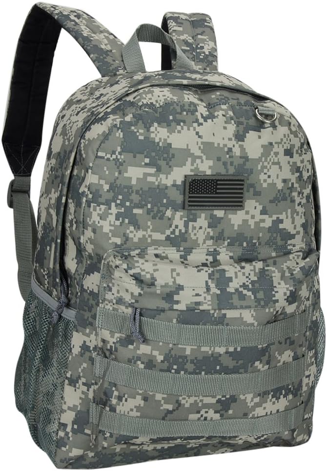 Mens Large 18 Inch Basic Classic Molle Backpack School Bookbag Daypack