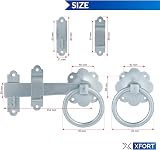 XFORT Zinc Ring Gate Latch Garden Door Catch Auto Gate Ring Latch view 6