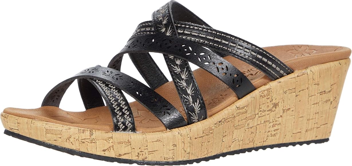skechers wedge sandals amazon