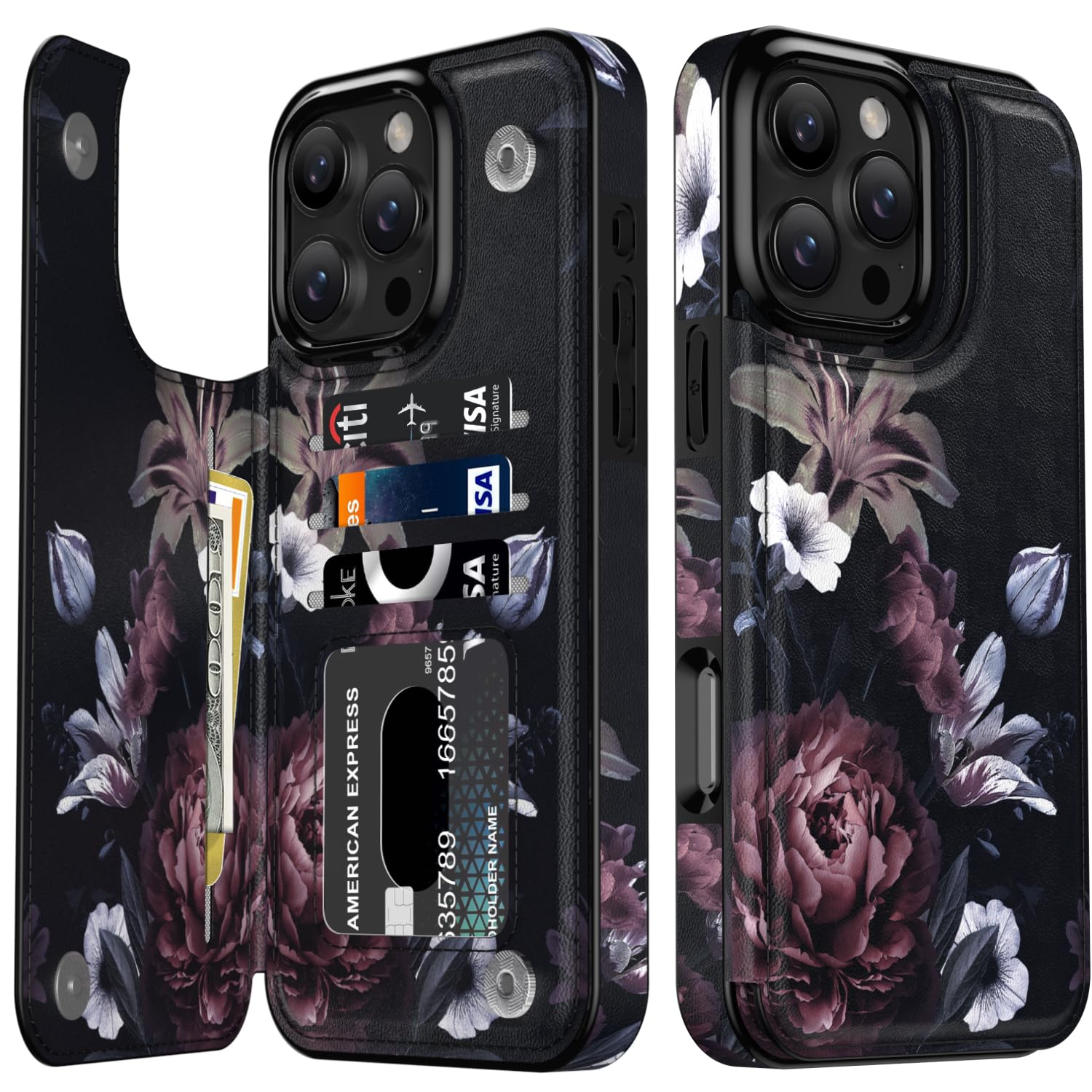 LETO for iPhone 16 Pro Max Case Wallet - Flip Folio