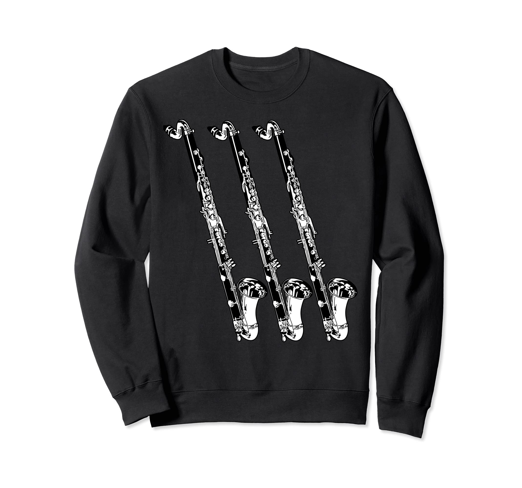 Vintage Bass Clarinet Music Big Band Retro Bass Clarinet Sweatshirt