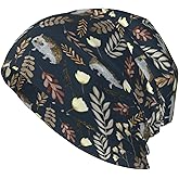 Gjlntrf Beanie Hat Warm Skull Cap Adult Knitted Hat Baggy Slouchy Chemo Cap for Women Men