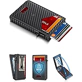 Wallet for Men, Slim Minimalist Wallet with Money Clip ＆ ID Window, RFID Blocking Pop Up Credit Card Holder, Smart Aluminum Mens Wallet Holds 9-13 Cards, Front Pocket Bifold, Birthday Gifts for Men