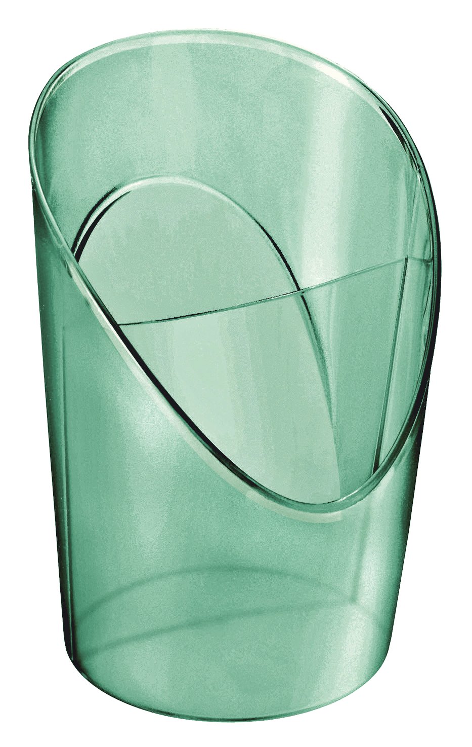 Esselte Pencil Pot/Pen Holder, Double Section Desktop Storage Organiser For Stationery, Home/Office Use, Embossed Pattern, Colour'Breeze Range, Green, 626270