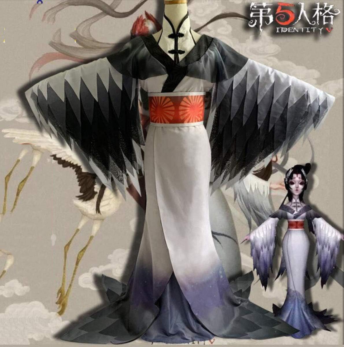 コスプレ衣装 第五人格 Identity V アイデンティティ5風 美智子 芸者仙鶴風 コスプレ衣装 コスチューム 紅蝶 美人相 仙鶴風衣装 髪飾り付属 女性ｍ コスプレ 仮装 通販 Amazon